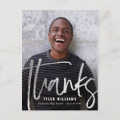 Carte Postale Un Merci de graduation moderne éclatant (Devant)