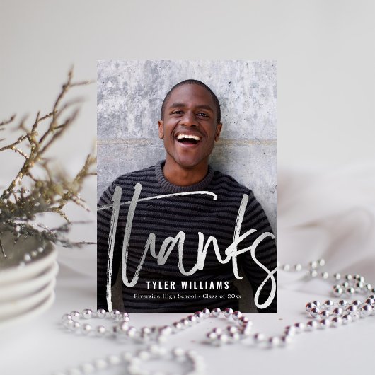 Carte Postale Un Merci de graduation moderne éclatant