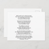 Carte Postale Un Merci sincère (Devant / Derrière)