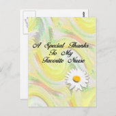 Carte Postale Un Merci Spécial À Mon Infirmière Préférée (Devant / Derrière)