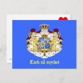 Carte Postale Un Merci suédois (Devant / Derrière)