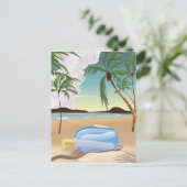 Carte Postale Un message dans une bouteille (Debout devant)