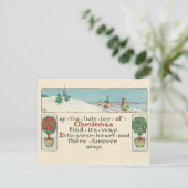 CARTE POSTALE UN MESSAGE DE NOËL (Debout devant)