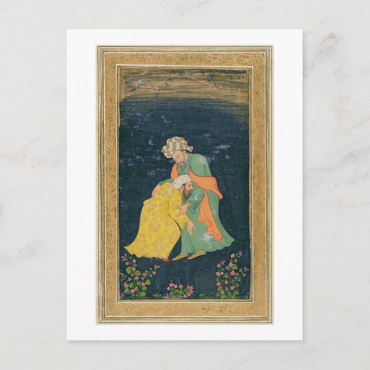 Carte Postale Un mollah s'incline devant un homme habillé en Ira (Devant)