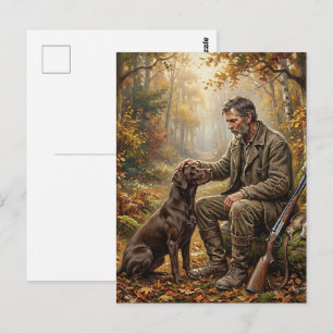 Carte Postale Un moment après la chasse