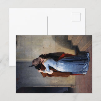 Carte Postale Un moment volé : Un baiser à travers les âges