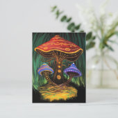 Carte Postale Un monde de champignons (Debout devant)