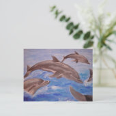 Carte Postale Un morceau de dauphins de saut (Debout devant)