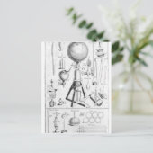 Carte Postale Un moteur pneumatique et ses pièces (Debout devant)