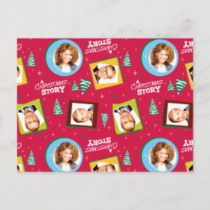 Carte Postale Un motif de photos de famille de A Christmas Story