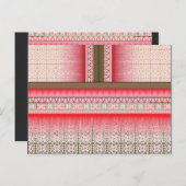 Carte Postale un motif de point de croix avec un arrière - plan (Devant / Derrière)