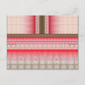 Carte Postale un motif de point de croix avec un arrière - plan (Devant)