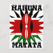 Carte Postale Un Motif kenyan dynamique : un art 18 étoiles (Devant)