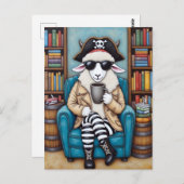 Carte Postale Un mouton pirate (Devant / Derrière)