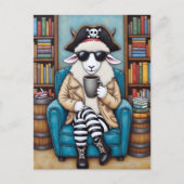Carte Postale Un mouton pirate (Devant)