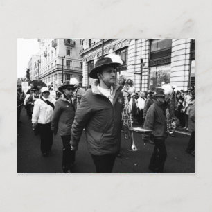 Carte Postale Un musicien à la Saint Patrick