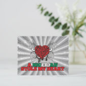 Carte Postale Un Nigérian m'a volé le coeur (Debout devant)