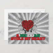 Carte Postale Un Nigérian m'a volé le coeur (Devant / Derrière)