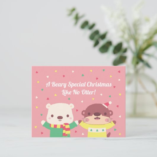 Carte Postale Un Noël spécial à la bière comme aucun autre jour (Debout devant)