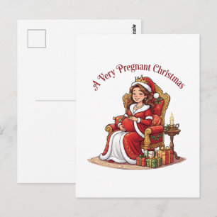 Carte Postale Un Noël très enceinte