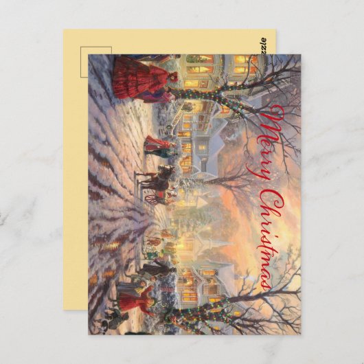 Carte Postale Un Noël victorien  (Devant / Derrière)