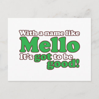 Carte Postale Un Nom Comme Mello