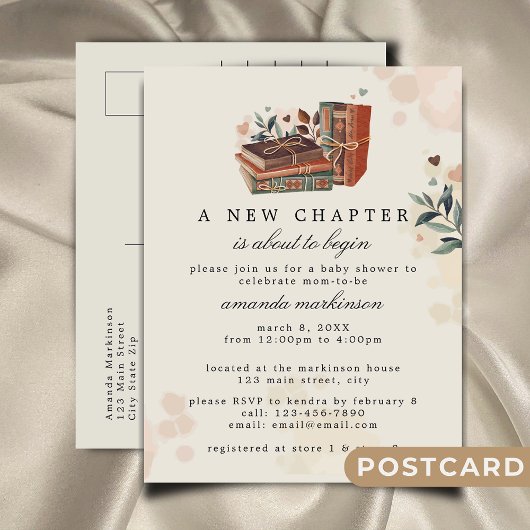 Carte Postale Un nouveau chapitre est sur le point de commencer