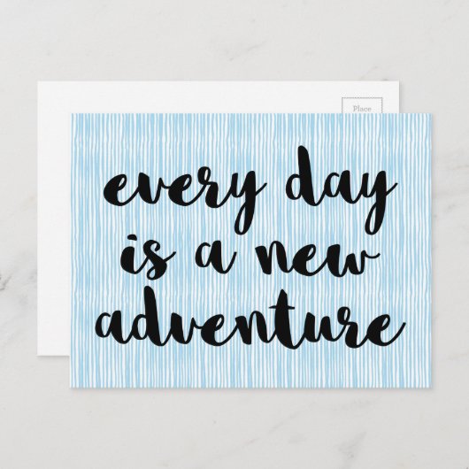 Carte Postale Un nouveau devis d'aventure (Devant / Derrière)