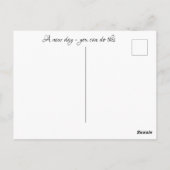 Carte Postale Un nouveau jour - Continuez ! (Dos)