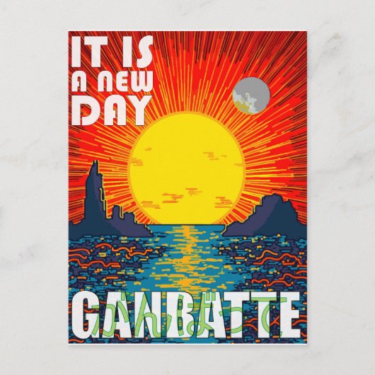 Carte Postale Un nouveau jour - Continuez ! (Devant)