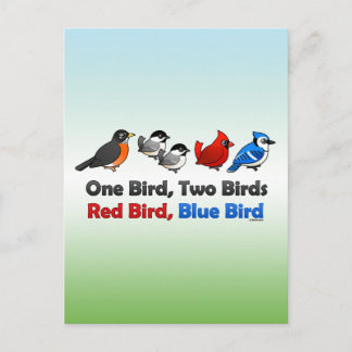 Carte Postale Un Oiseau, Deux Oiseaux...