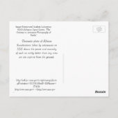 Carte Postale Un orage africain vu par ISS (Dos)