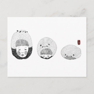 Carte Postale Un panda ennuyeux