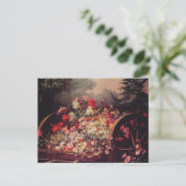 Carte Postale Un panier de fleurs (Debout devant)