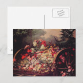 Carte Postale Un panier de fleurs (Devant / Derrière)