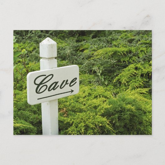 Carte Postale Un panneau indiquant la cave à vin (Cave) dans (Devant)