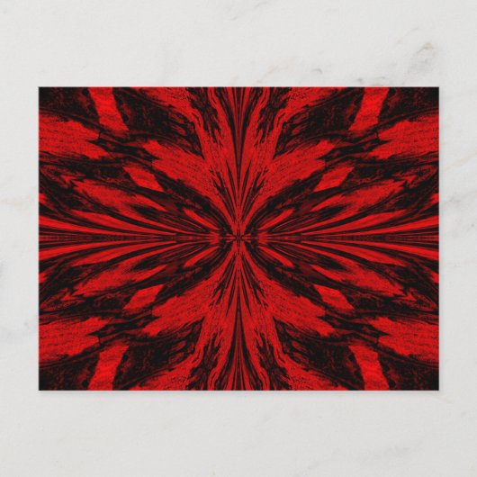 Carte Postale Un papillon rouge (Devant)