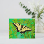 Carte Postale Un papillon swallowtail atterrissant (Debout devant)