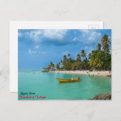 Carte Postale Un paradis caribéen (Devant / Derrière)