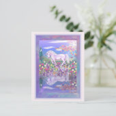 Carte Postale Un paradis mauve (Debout devant)