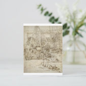 Carte Postale Un parc d'artillerie (Debout devant)