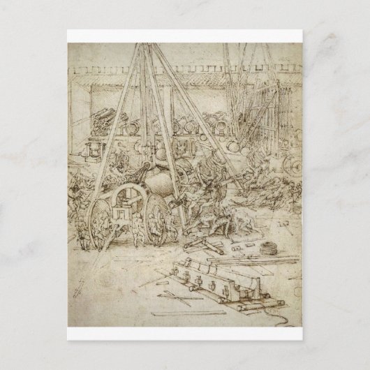 Carte Postale Un parc d'artillerie (Devant)