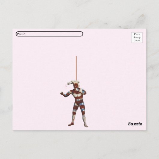 Carte Postale Un passage à niveau avec des gens (Dos)