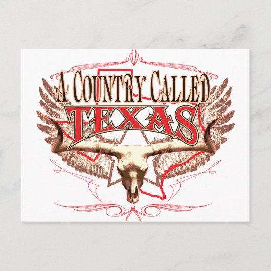 Carte Postale Un pays appelé Texas (Devant)