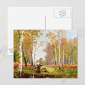 Carte Postale Un paysage d'automne de l'île (Devant / Derrière)