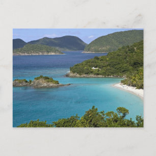 Carte Postale Un paysage de Caneel Bay depuis une route à St. Jo