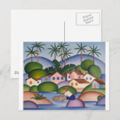 Carte Postale Un pêcheur à la ligne - Tarsila do Amaral (Devant / Derrière)