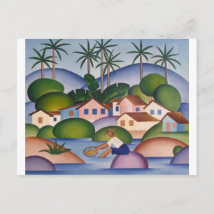 Carte Postale Un pêcheur - tarsila do Amaral