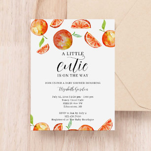 Carte Postale Un petit amour en route Baby Shower Aquarelle