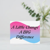 Carte Postale Un Petit Changement (Debout devant)